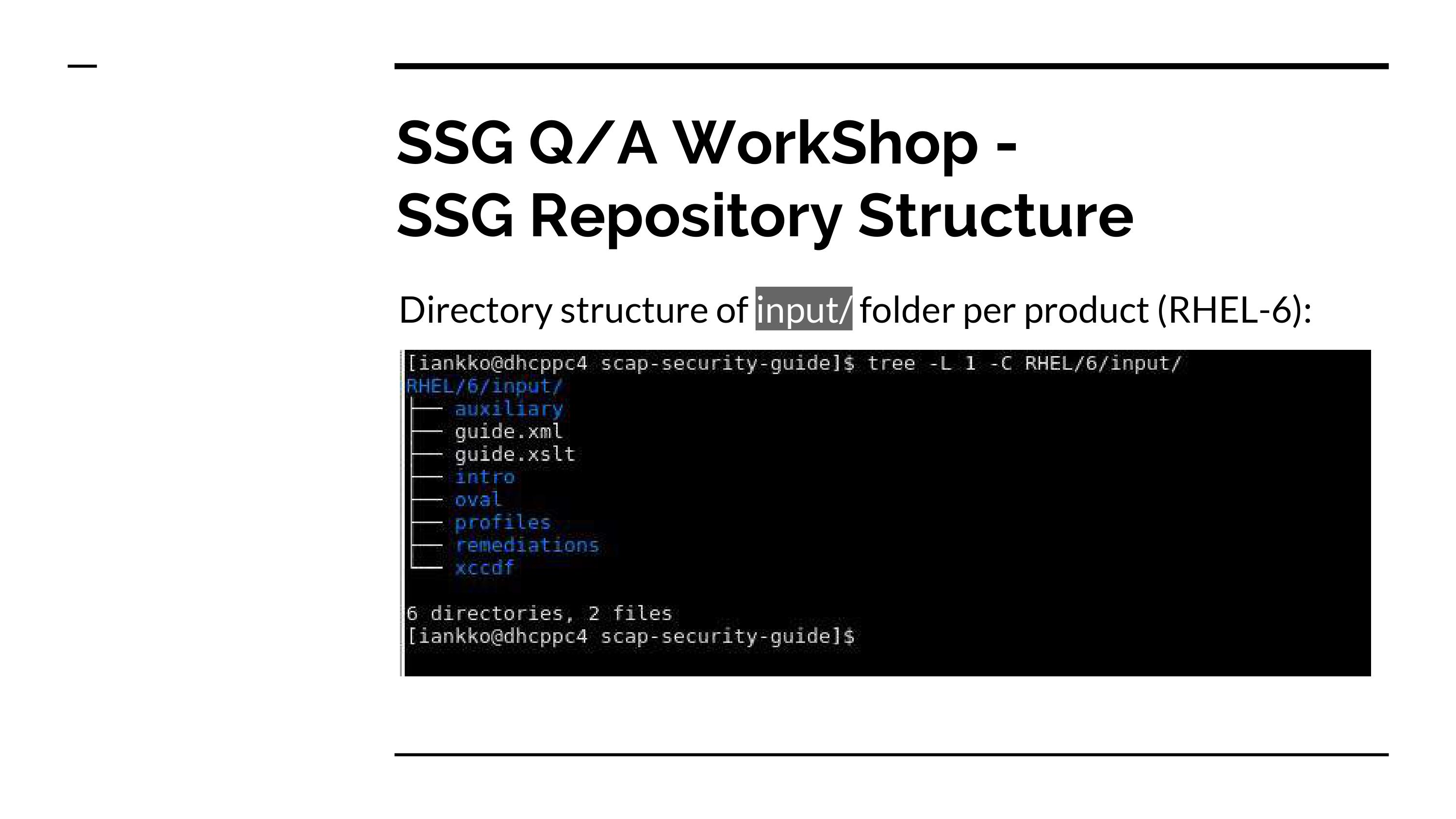 SCAP Security Guide Workshop