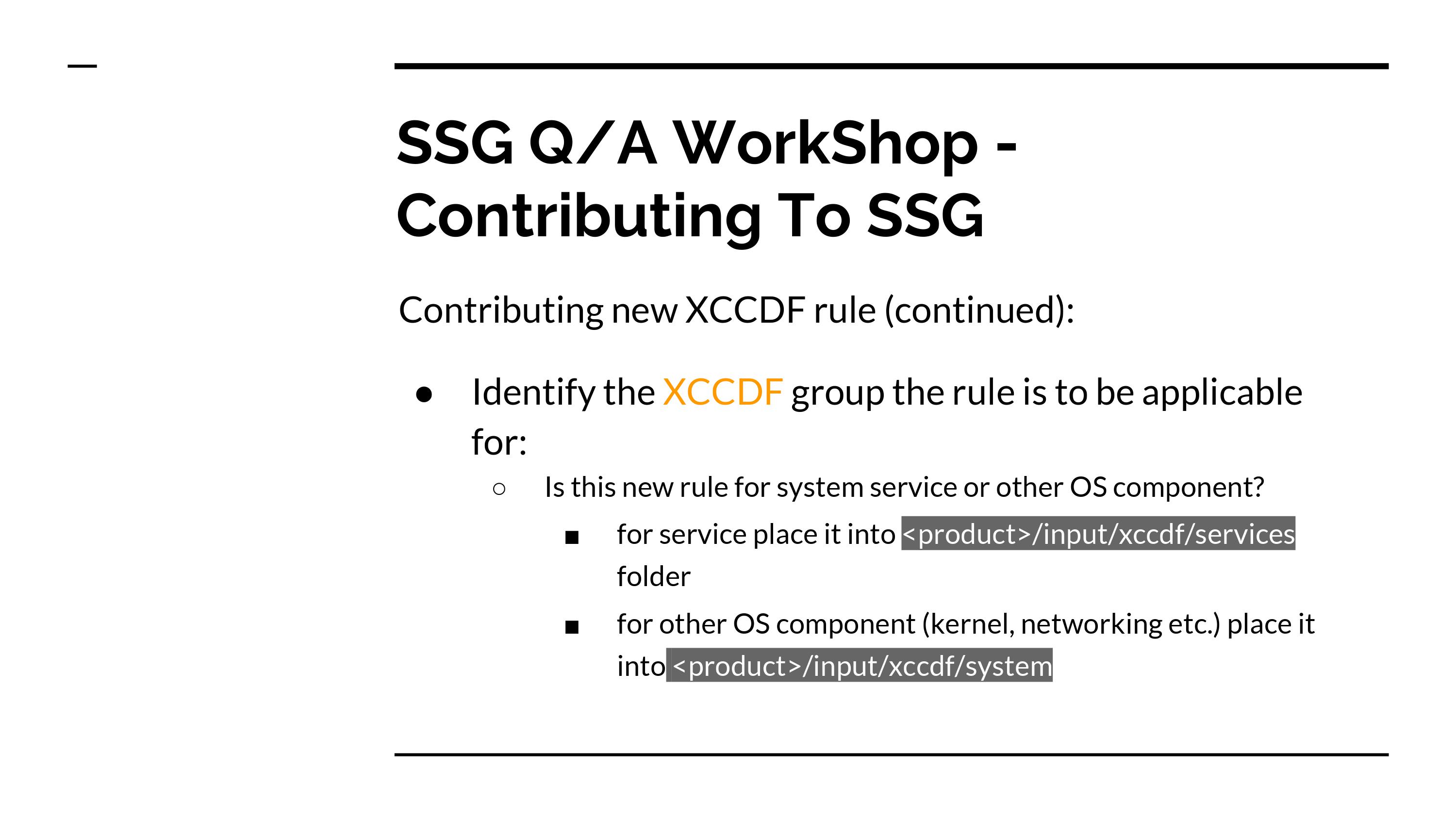 SCAP Security Guide Workshop